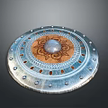 Medieval Shield Ancient Shield Defensive Weapon Ancient Shield Iron Shield Protective Shield Wooden Shield 3d model