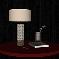 Modern table lamp ornaments combination 3d model