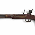 Antique Pistol With Wooden Grip And Metal Components Vintage Firearm Design