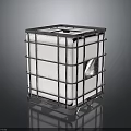 Industrial Storage Equipment Metal Frame White Container With Reinforced Structure