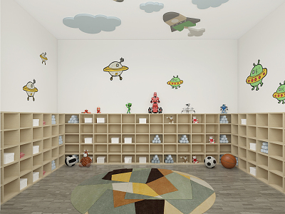 Modern Kindergarten 3d model