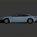 Sleek Blue Sports Car With Black Roof And Aerodynamic Exterior Design