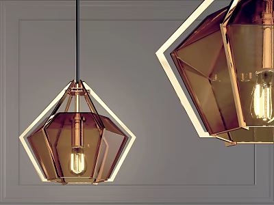 Modern chandelier 3d model
