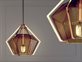 Modern chandelier 3d model