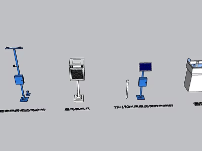 Advanced Industrial Equipment Featuring VP-110 Series And Multiple Functional Models 3d model