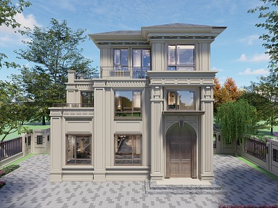 Single-family villa model