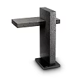 Modern Minimalist Concrete Table Lamp With Vertical Structure And LED Illumination 3d model
