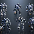 Robot Binding Action Robot Warrior Gundam Mecha Man Science Fiction Man Transformers Mecha Warrior Future Warrior Iron Man Robot 3d model