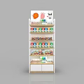 Display Shelves With Multi Layer Design Various Styles For Retail Stores Colorful And Wooden Structures