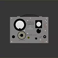 Adjustable Amplifier Regulator With Knobs Dials Indicator Lights Copper Corrosion And Metal Handle