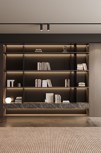 Italian Bookcase 3d model