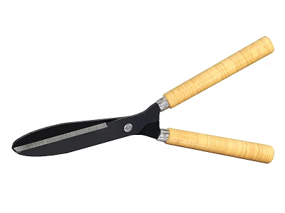 Hardware Tool Garden Shears With Wooden Handles And Sharp Metal Blades For Efficient Pruning 3d model
