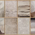Various Modern Square Rugs with Stylish Texture Patterns for Home Decor