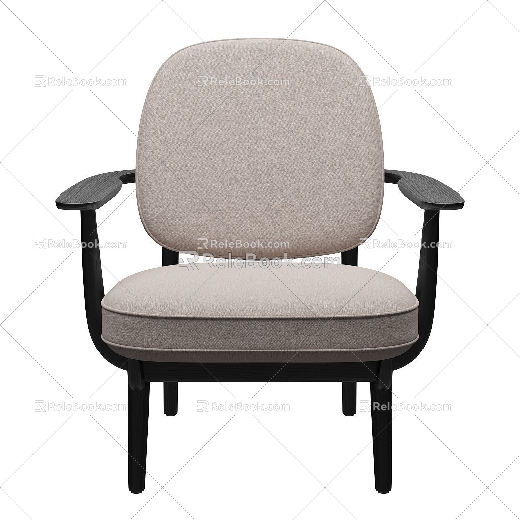 Armchair Leisure chair Fred fritzhansen 3d model