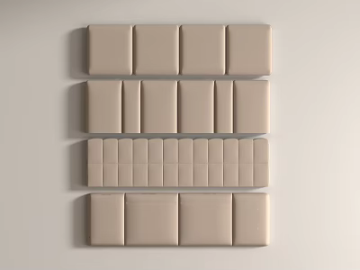 Modern Simple Soft Bag Modern Bedding Bedside Back-to-Bed Back-to-Bed Soft Bag Leather Soft Bag 3d model