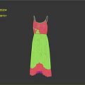 Women's Colorful Floral Print Long Dress With Spaghetti Straps And Lightweight Fabric