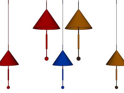 Modern chandelier umbrella chandelier 3d model Modern chandelier umbrella chandelier 3d model