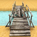 bridge wooden bridge broken bridge broken bridge broken bridge damaged bridge rotten bridge 3d model