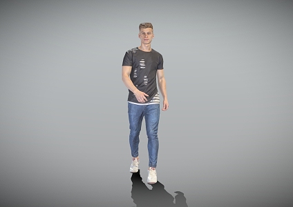 Fashion Boys Trendy Men 3d model