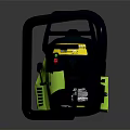 16 Inch Chainsaw with Black and Green Design Powerful Engine and Ergonomic Handle