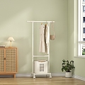 Modern Clothes Hanger Dirty Clothes Basket Decorative Cabinet Side Cabinet 3d model