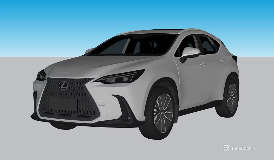 Lexus SUV With Modern Front Grille Sleek Body And Stylish Wheels 3d model 