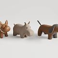 Cute Animal Shaped Children's Chairs with Dog Hippo Badger Pig Elephant Zebra Designs