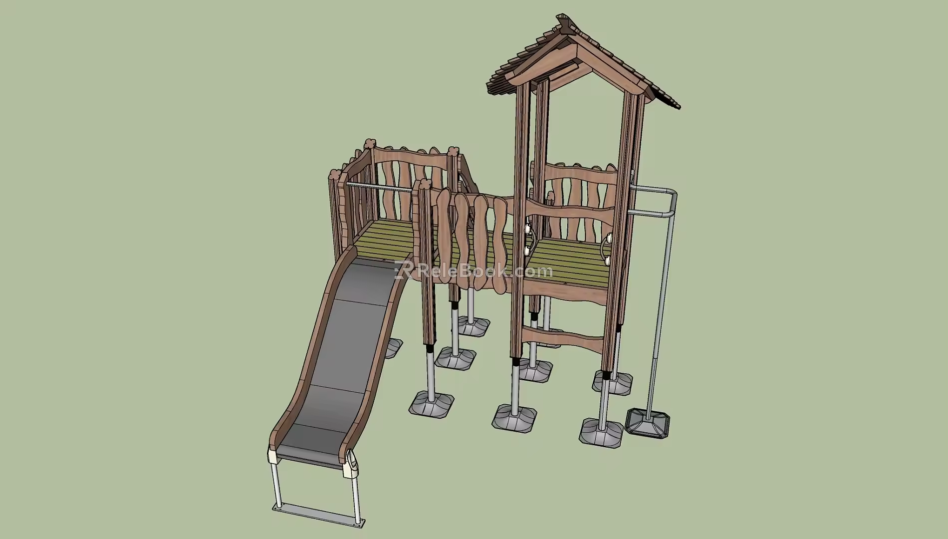 Modern children'slide 3d model