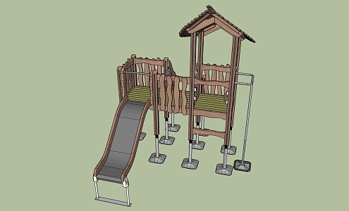 Modern children'slide 3d model