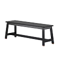 Black Modern Sofa Bench With Minimalist Design And Sturdy Wooden Frame