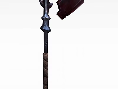 Science and Technology Exhibition Hall Showcasing Decorative Ornate Staff With Black Brown Design 3d model