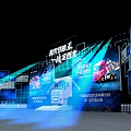 Southern Logistics Two Night Event Stage With Trucks And Lighting Setup
