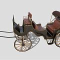 Vintage carriage 3d model