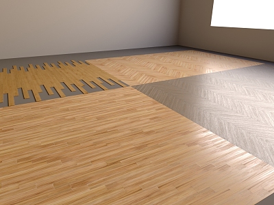 Wood Flooring Multi-Dimensional Material Real Wood Flooring with Wood Flooring Plug-in 3d model