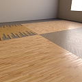 Wood Flooring Multi-Dimensional Material Real Wood Flooring with Wood Flooring Plug-in 3d model