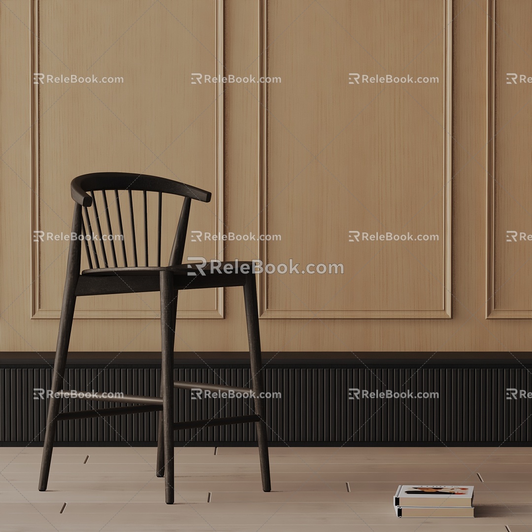 Modern Bar Chair 3d model