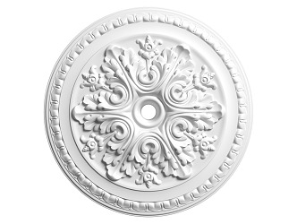 European-style lamp panel gypsum component carved 3d model