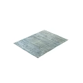 Light Blue Gray Square Rug With Distressed Textured Design For Living Room