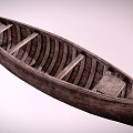 Modern boat Wooden boat Old boat 3d model