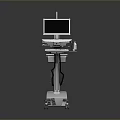Game Movie Character Medical Cart With Wheels Monitor Keyboard And Equipment