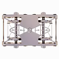 Intelligent Machine With Metallic Structure And Multi Wheel Design For Enhanced Performance