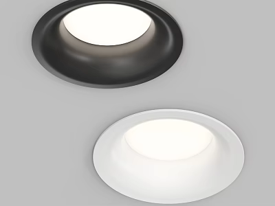 Black And White Recessed Downlights For Modern Home Ceiling Lighting 3d model