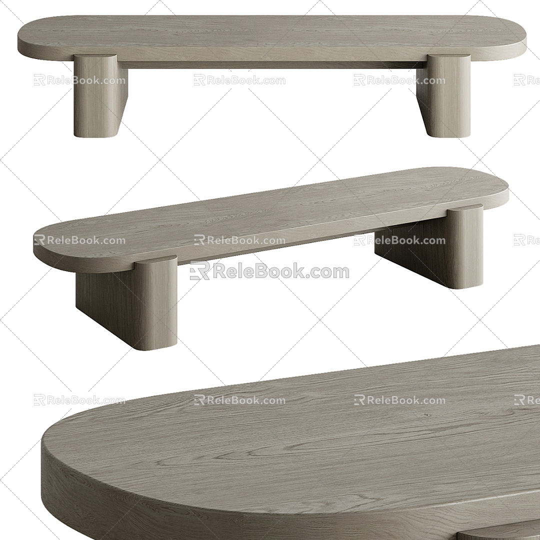 NW Bureau Coffee Table Solid Wood Coffee Table Coffee Table Stool Bench 3d model