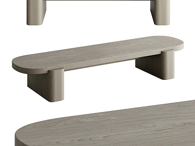 NW Bureau Coffee Table Solid Wood Coffee Table Coffee Table Stool Bench 3d model