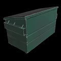 Trash can big trash can outdoor trash can community trash can park trash can low face number low model simple model game sub-era film and television level realism 3d model