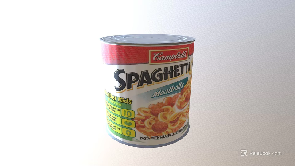 Campbell's Spaghetti Meatballs Canned Healthy Meal For Quick Dinner Ideas 3d model 