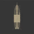 modern ship hull 3d model