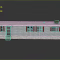 White Mobile Home Exterior Design With Red Shutters Silver Roof And Steps