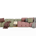 Modern Multiplayer Sofa 3d model