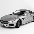 Silver Mercedes Coupe Exterior Design With Sleek Body And Black Wheels